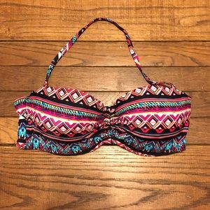 Colorful Bandeau Bikini Top